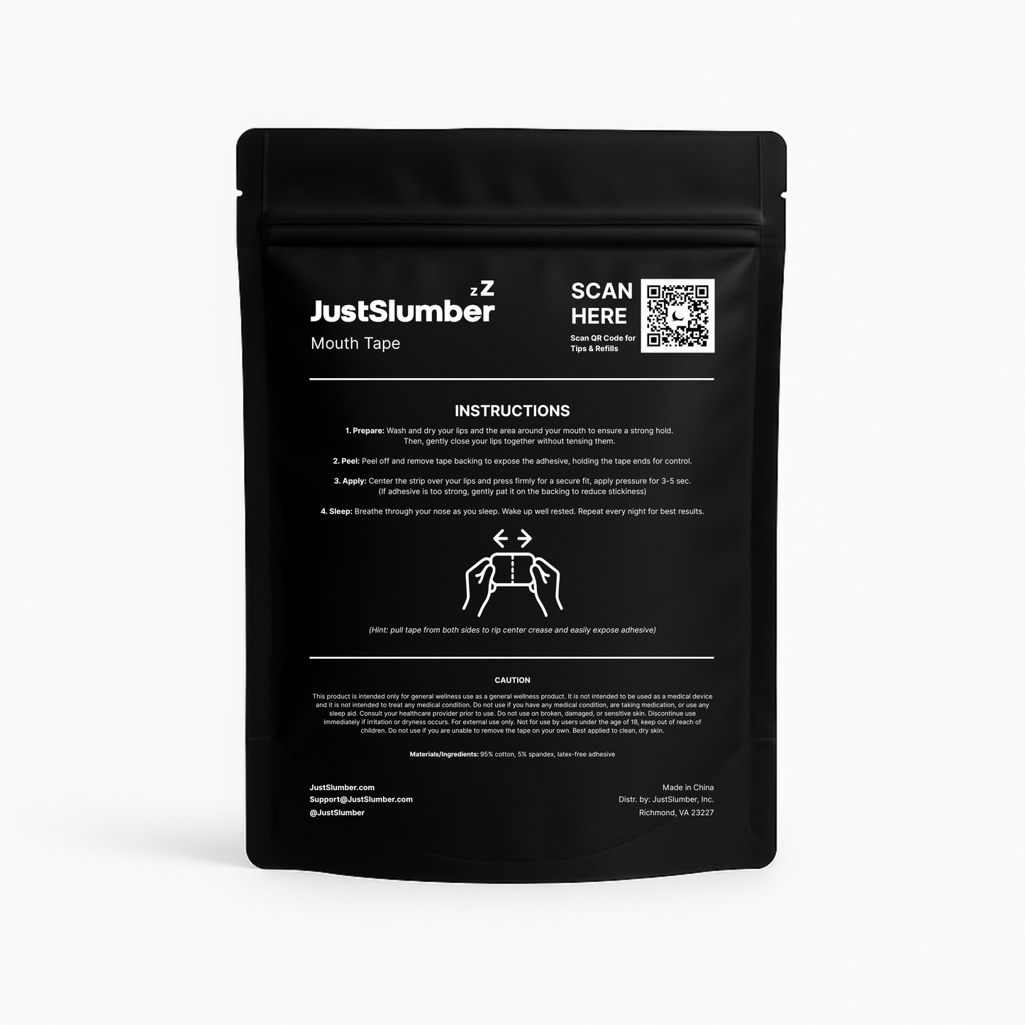 Unlock Deeper Sleep. JustSlumber Mouth Tape.