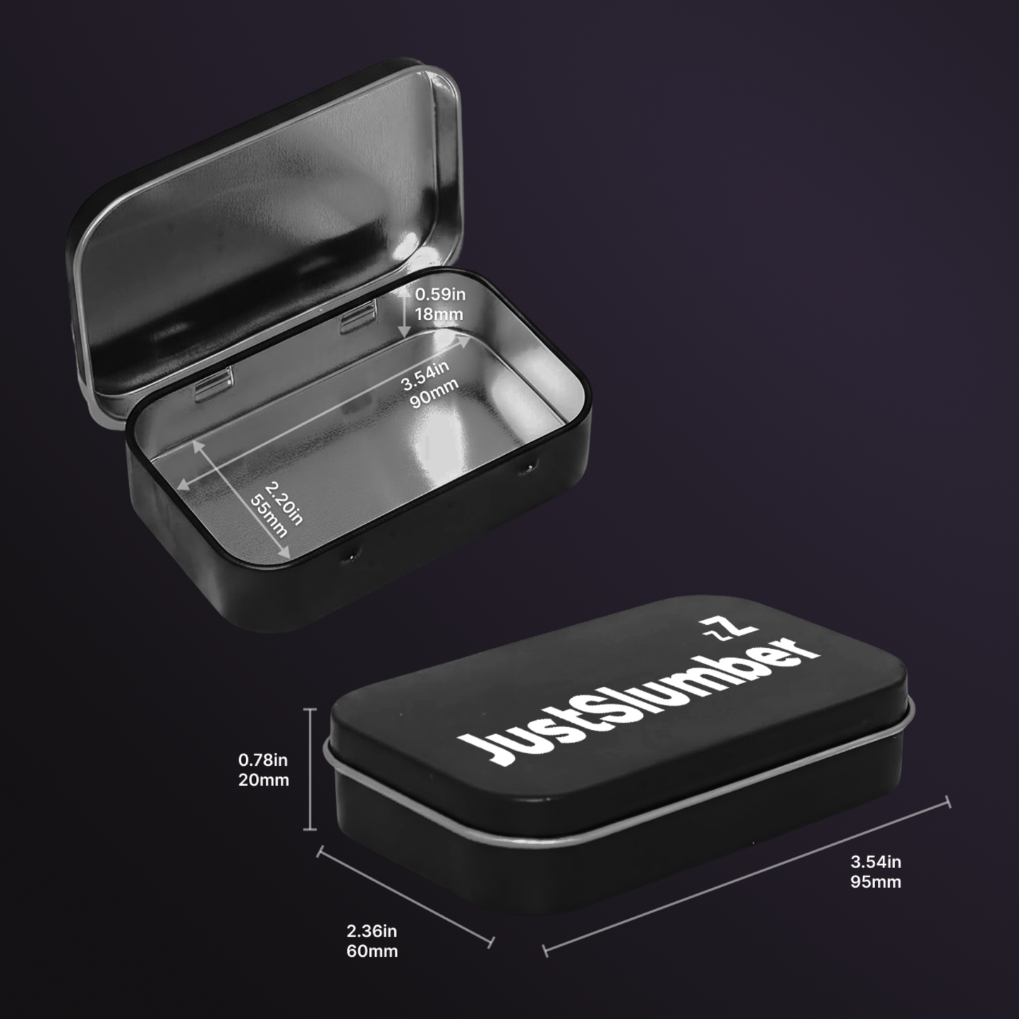 FreshKeep Mouth Tape Storage Tin